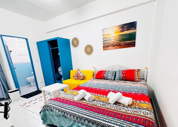 203 Budget Room, Wifiutilities, Bangkoks Center Apartamento *